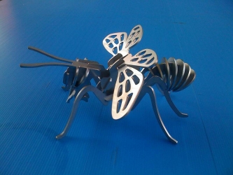 Biene 4mm Stahl unbehandelt